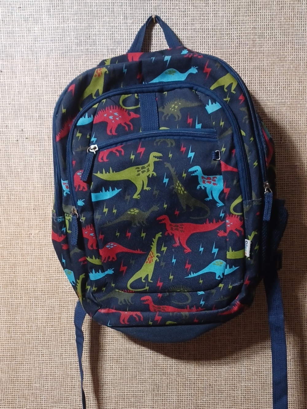 Carter's Navy Kids Backpack with Multicolor Dinosaur Print